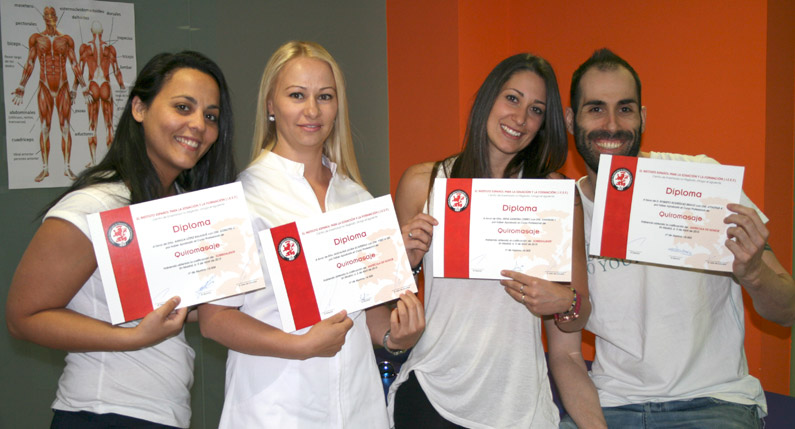 alumnos de curso de quiromasaje en madrid